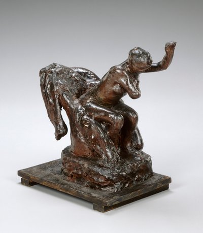 Zittende vrouw in een fauteuil, haar linker oksel afvegend, c.1890s door Edgar Degas