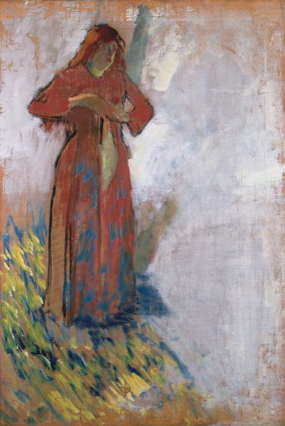 Vrouw die Zich Uitkleedt door Edgar Degas