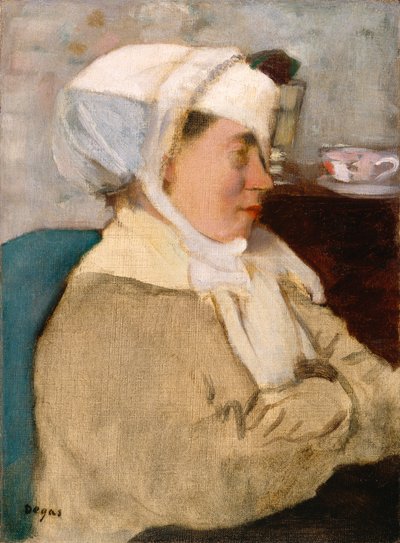 Vrouw met een Verband, ca. 1872 door Edgar Degas