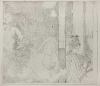 Vrouwen voor een café, avond, c.1877 door Edgar Degas