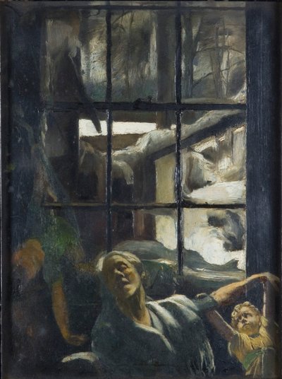 Lente ontwaakt oude winter uit haar slaap, 1882-1936 door Edgar Herbert Thomas
