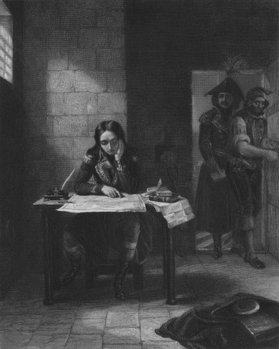 Napoleon in de Gevangenis van Nice, 1794 door Edgar Melville after Ward