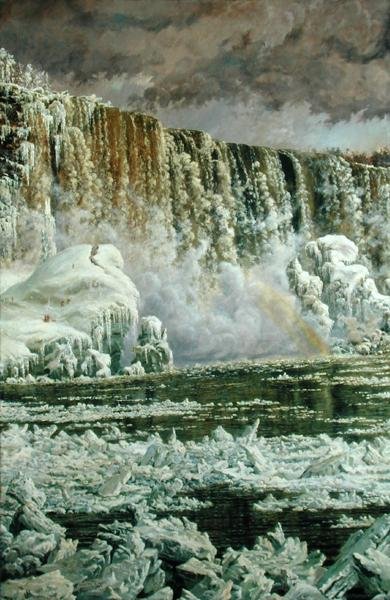 Niagara Watervallen in de Winter door Edgar Spier Cameron