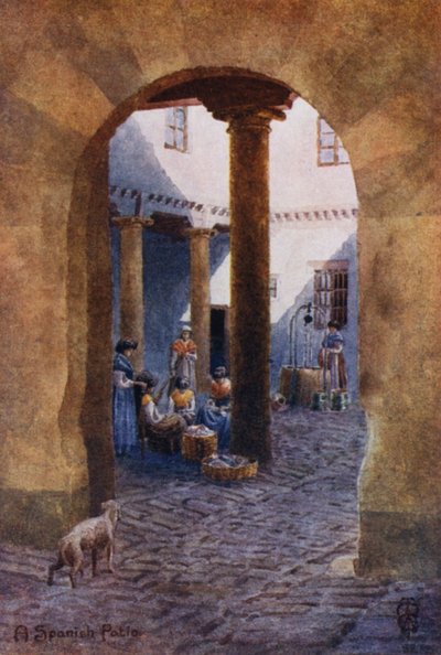 Noord-Spanje: een Spaanse patio door Edgar T. A. Wigram