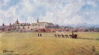 Noord-Spanje: Astorga, vanuit het zuidoosten door Edgar T. A. Wigram