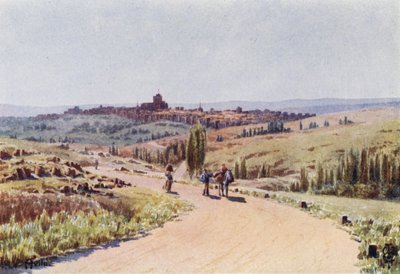 Noord-Spanje: Avila, vanuit het noordwesten door Edgar T. A. Wigram