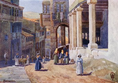 Noord-Spanje: Betanzos, een galerijstraat door Edgar T. A. Wigram
