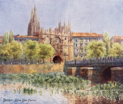 Noord-Spanje: Burgos, Arco Sta Maria door Edgar T. A. Wigram