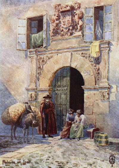 Noord-Spanje: Leon, Een Oude Paleisdeur door Edgar T. A. Wigram
