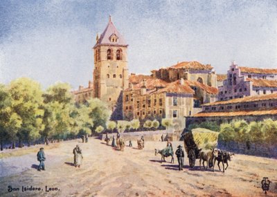 Noord-Spanje: Leon, kerk van San Isidoro door Edgar T. A. Wigram