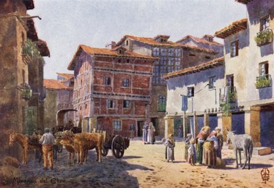 Noord-Spanje: Miranda del Ebro, een hoek in de stad door Edgar T. A. Wigram