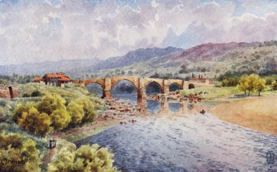 Noord-Spanje: Orense, De Brug over de Mino door Edgar T. A. Wigram