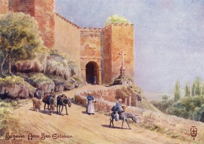 Noord-Spanje: Segovia, Arco San Esteban door Edgar T. A. Wigram