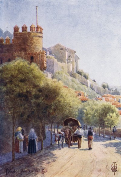 Noord-Spanje: Toledo, Puerta del Sol door Edgar T. A. Wigram