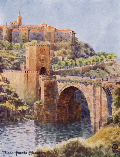 Noord-Spanje: Toledo, De Brug van Alcantara door Edgar T. A. Wigram