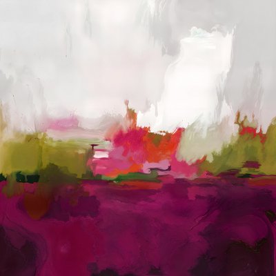 Kleurrijk abstract landschap door Edie