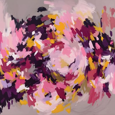 Kleurrijke abstracte werveling door Edie
