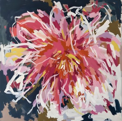 Levendige abstracte bloem door Edie