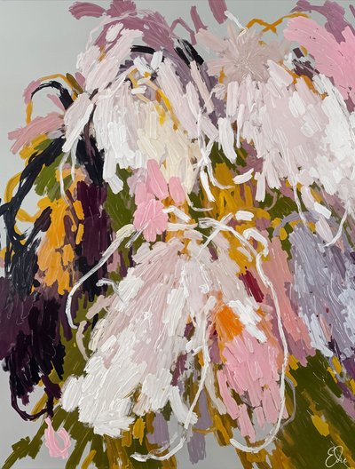 Levendige abstracte bloemen door Edie
