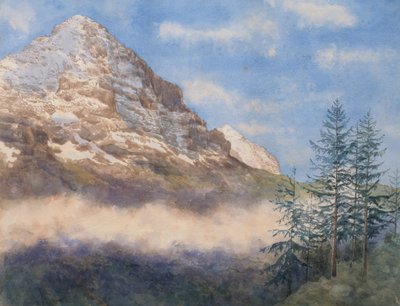 De Eiger en Schneehorn door Edith A. Paine