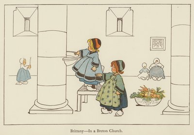 Bretagne, in een Bretonse kerk door Edith Farmiloe