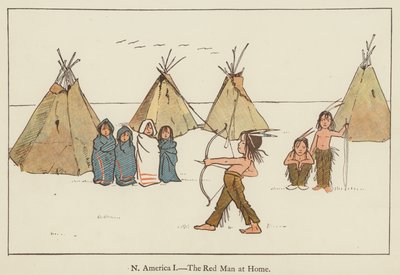 Noord-Amerika, de Rode Man thuis door Edith Farmiloe