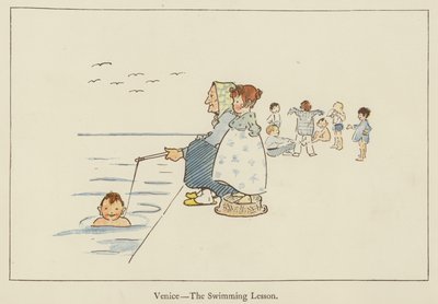 Venetië, de zwemles door Edith Farmiloe