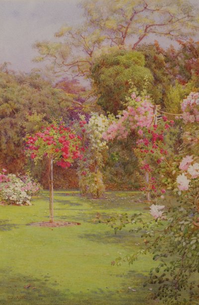 Een rozentuin door Edith Helena Adie
