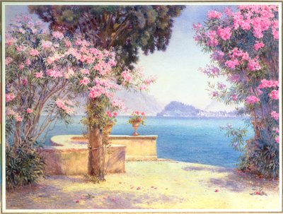 Bellagio, vanuit de tuin van het Grand Hotel, Menaggio door Edith Helena Adie