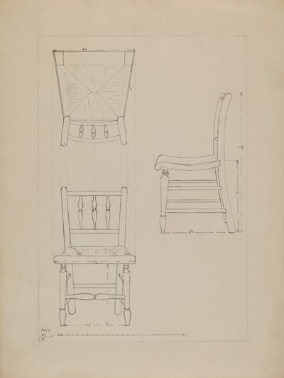 Stoel door Edith Magnette