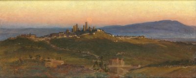 San Gimignano, 1898 door Edith Ridley Corbet