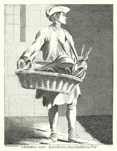 Koop Mijn Pannen en Lepels (gravure) door Edmé (after) Bouchardon