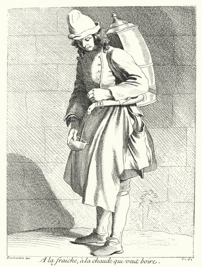 Koud of Warm, Wie Wil Een Drankje (gravure) door Edmé (after) Bouchardon