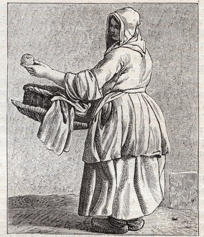 De gebakken appelverkoper - Klein beroep in Parijs (