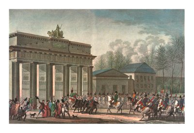 Intocht van de Fransen in Berlijn, 27 oktober 1806 door Edme Bovinet