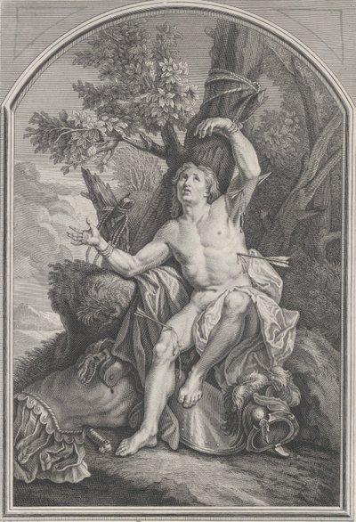 Sint Sebastiaan door Edme Jeaurat