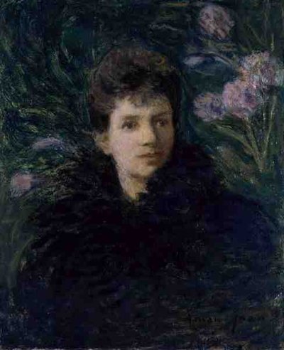 Jonge Vrouw met Viooltjes, c.1910 door Edmond François Aman Jean