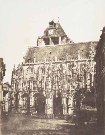 Kathedraal van Louviers, algemeen zicht, 1852-54 door Edmond Bacot