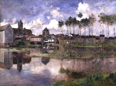 Moret-sur-Loing door Edmond Charles Yon