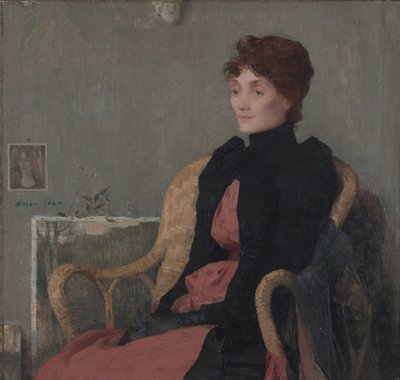 Portret van een vrouw, ca. 1891 door Edmond François Aman Jean
