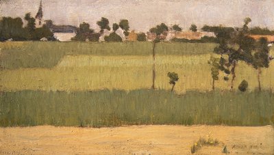 De Buitenwijken van een Dorp door Edmond François Aman Jean