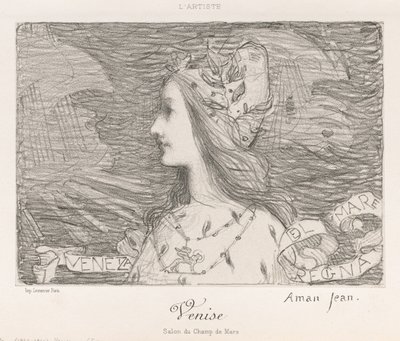 Venetië door Edmond François Aman Jean