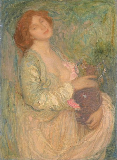 Vrouw met vaas door Edmond François Aman Jean
