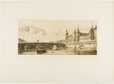 Pont-au-Change, Parijs door Edmond Gosselin