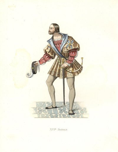 Hoveling van Frans I (1494-1547) door Edmond Lechevallier Chevignard
