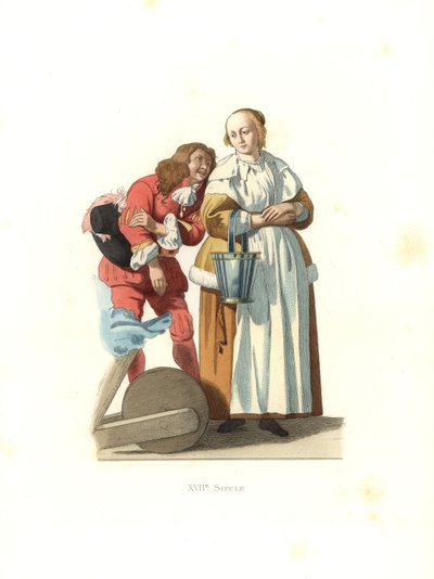 Nederlandse bourgeois en page door Edmond Lechevallier Chevignard
