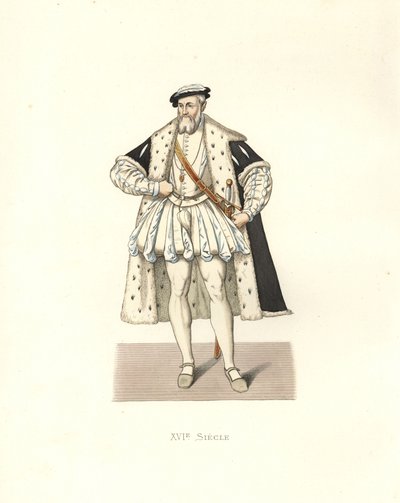 François de Lorraine, hertog van Guise (1519-1563) door Edmond Lechevallier Chevignard