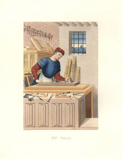 Franse ambachtsman door Edmond Lechevallier Chevignard