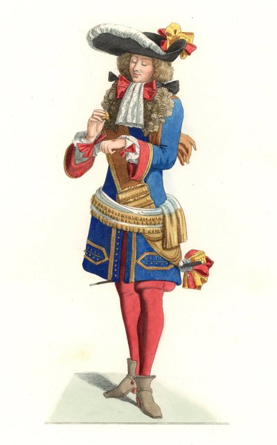 Franse koninklijke officier door Edmond Lechevallier Chevignard