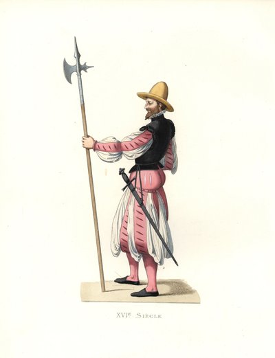 Duitse huursoldaat door Edmond Lechevallier Chevignard